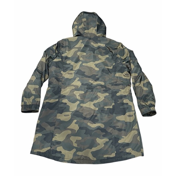 Lucky Brand Womens Anorak Jacket Parka Camo Hooded Lined Water Resistant XL - Picture 4 of 11